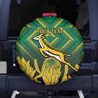 South Africa Rugby Custom Spare Tire Cover Forever Green Forever Gold