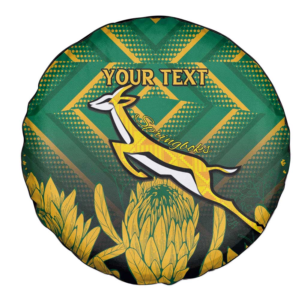 South Africa Rugby Custom Spare Tire Cover Forever Green Forever Gold