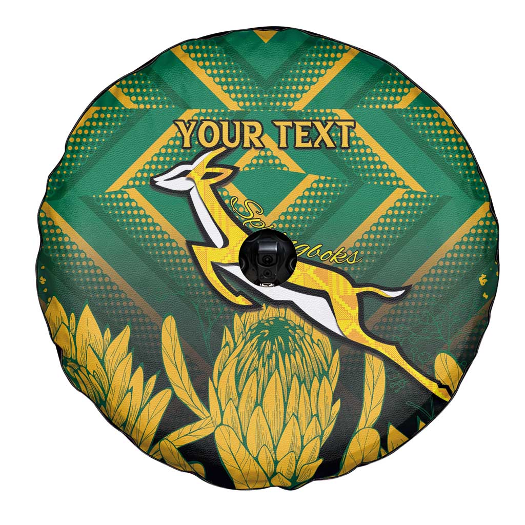 South Africa Rugby Custom Spare Tire Cover Forever Green Forever Gold