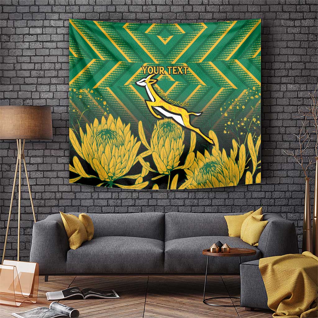 South Africa Rugby Custom Tapestry Forever Green Forever Gold