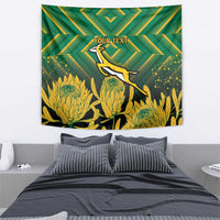 South Africa Rugby Custom Tapestry Forever Green Forever Gold