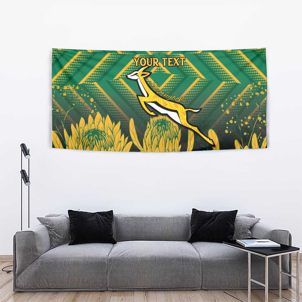 South Africa Rugby Custom Tapestry Forever Green Forever Gold