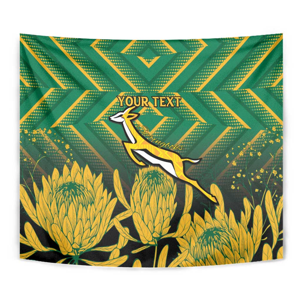 South Africa Rugby Custom Tapestry Forever Green Forever Gold