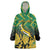 South Africa Rugby Custom Wearable Blanket Hoodie Forever Green Forever Gold
