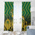 South Africa Rugby Custom Window Curtain Forever Green Forever Gold