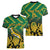 South Africa Rugby Custom Women V-Neck T-Shirt Forever Green Forever Gold