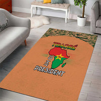 Africa in Solidarity with Traore Area Rug Africa For Africans