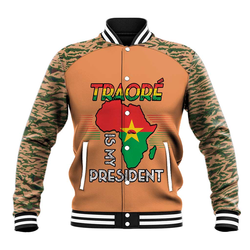 Africa in Solidarity with Traore Baseball Jacket Africa For Africans