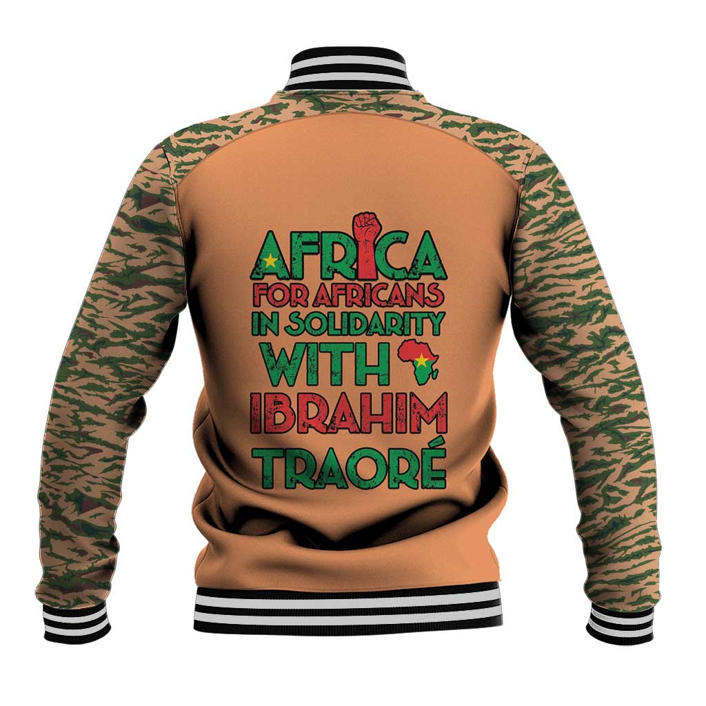 Africa in Solidarity with Traore Baseball Jacket Africa For Africans