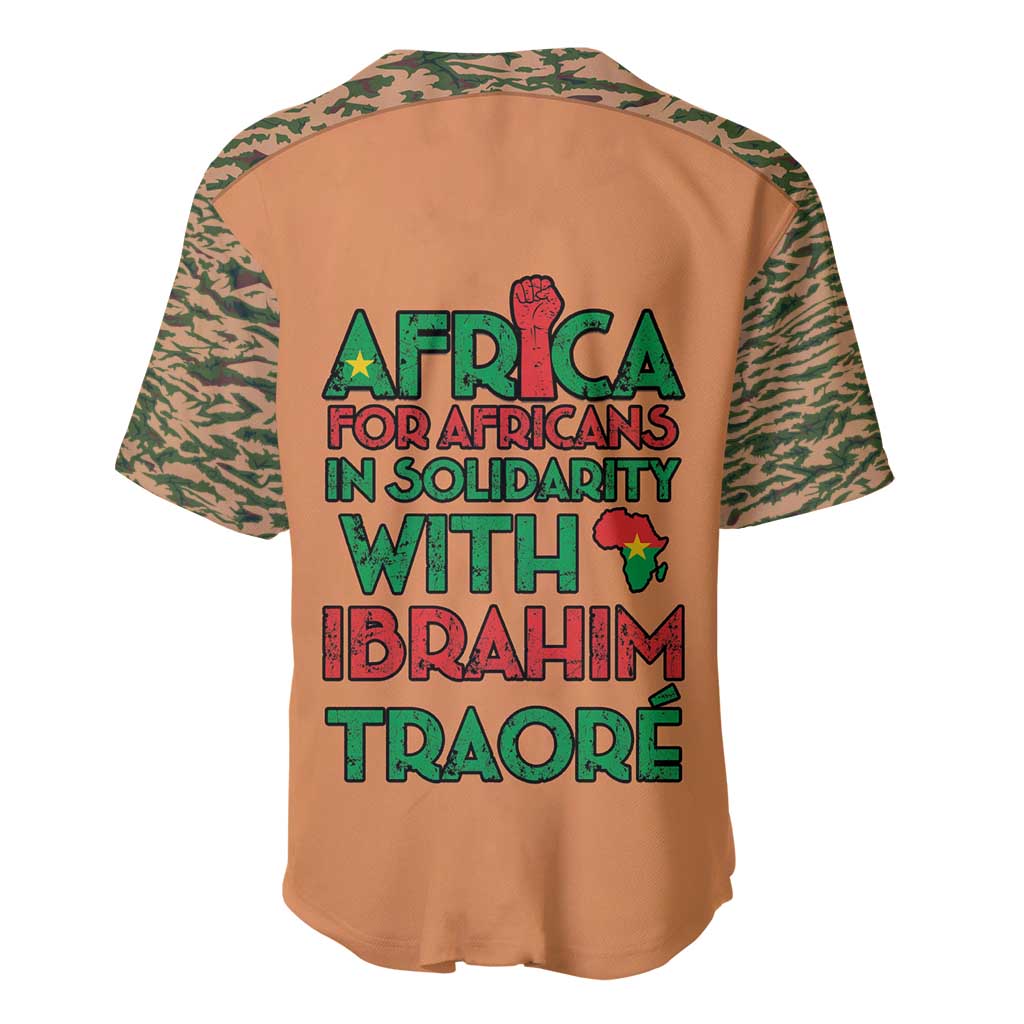 Africa in Solidarity with Traore Baseball Jersey Africa For Africans