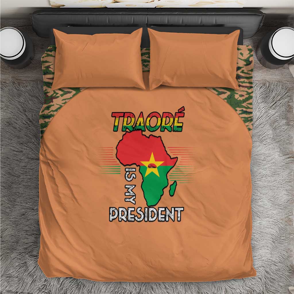 Africa in Solidarity with Traore Bedding Set Africa For Africans