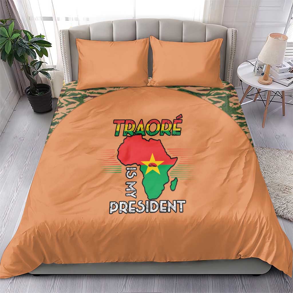 Africa in Solidarity with Traore Bedding Set Africa For Africans