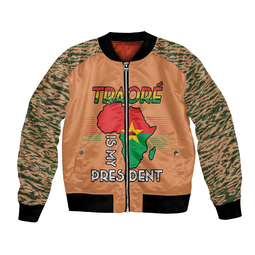 Africa in Solidarity with Traore Bomber Jacket Africa For Africans