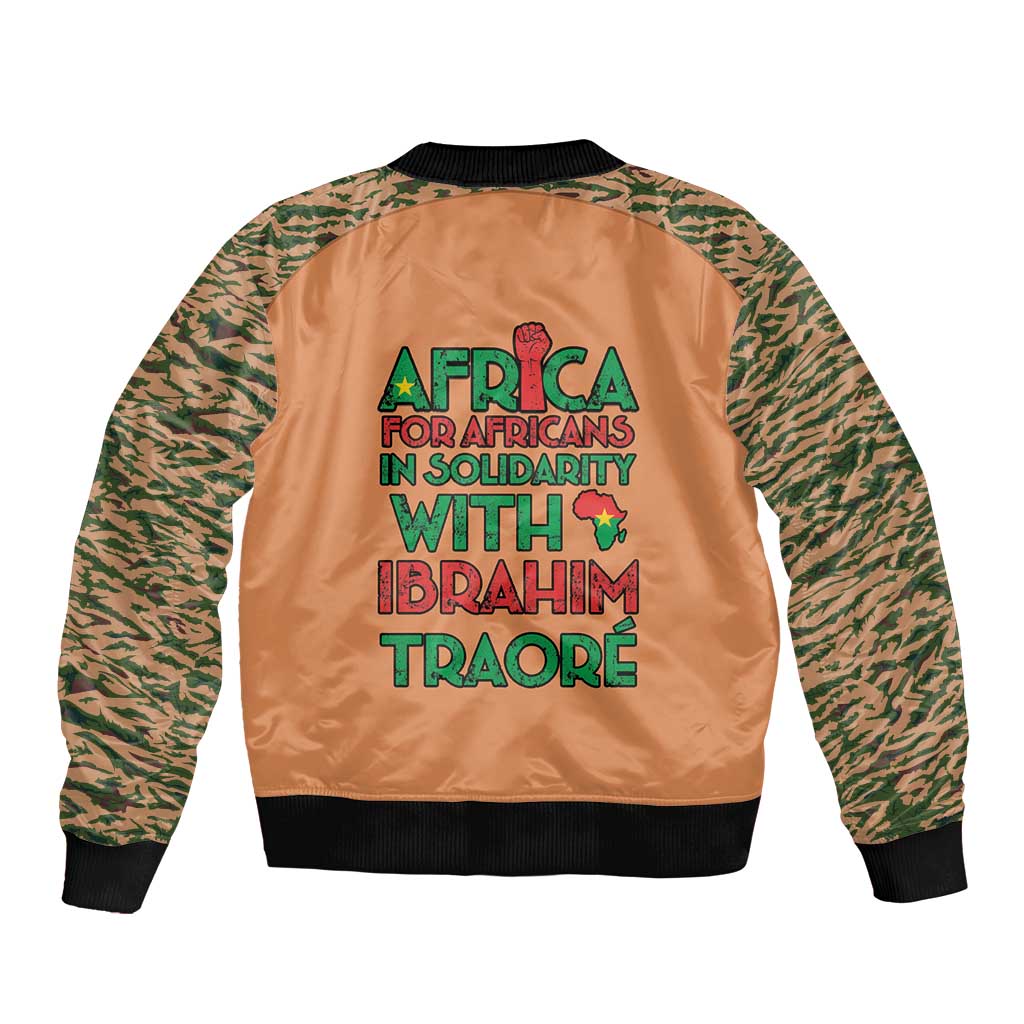 Africa in Solidarity with Traore Bomber Jacket Africa For Africans