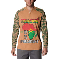 Africa in Solidarity with Traore Button Sweatshirt Africa For Africans