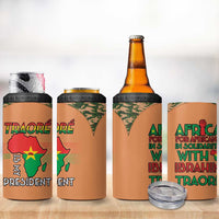 Africa in Solidarity with Traore 4 in 1 Can Cooler Tumbler Africa For Africans