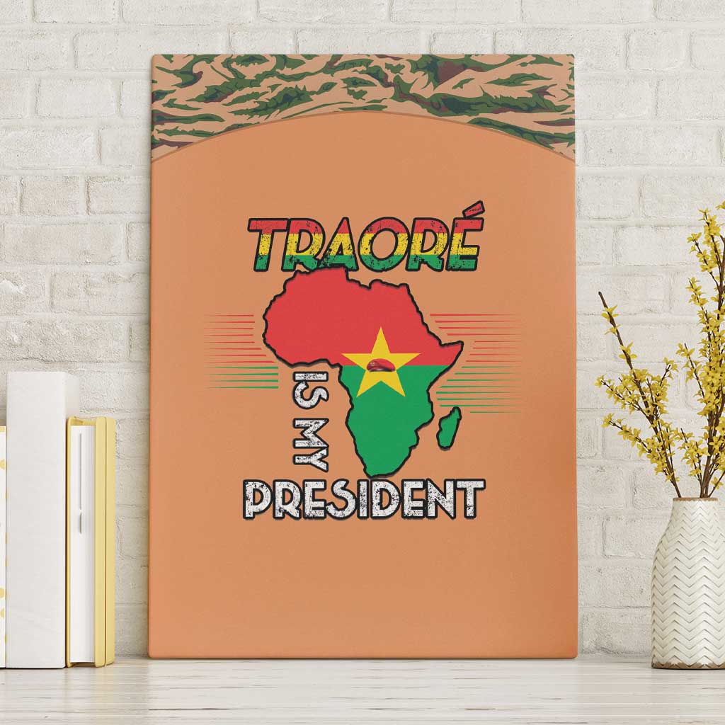 Africa in Solidarity with Traore Canvas Wall Art Africa For Africans
