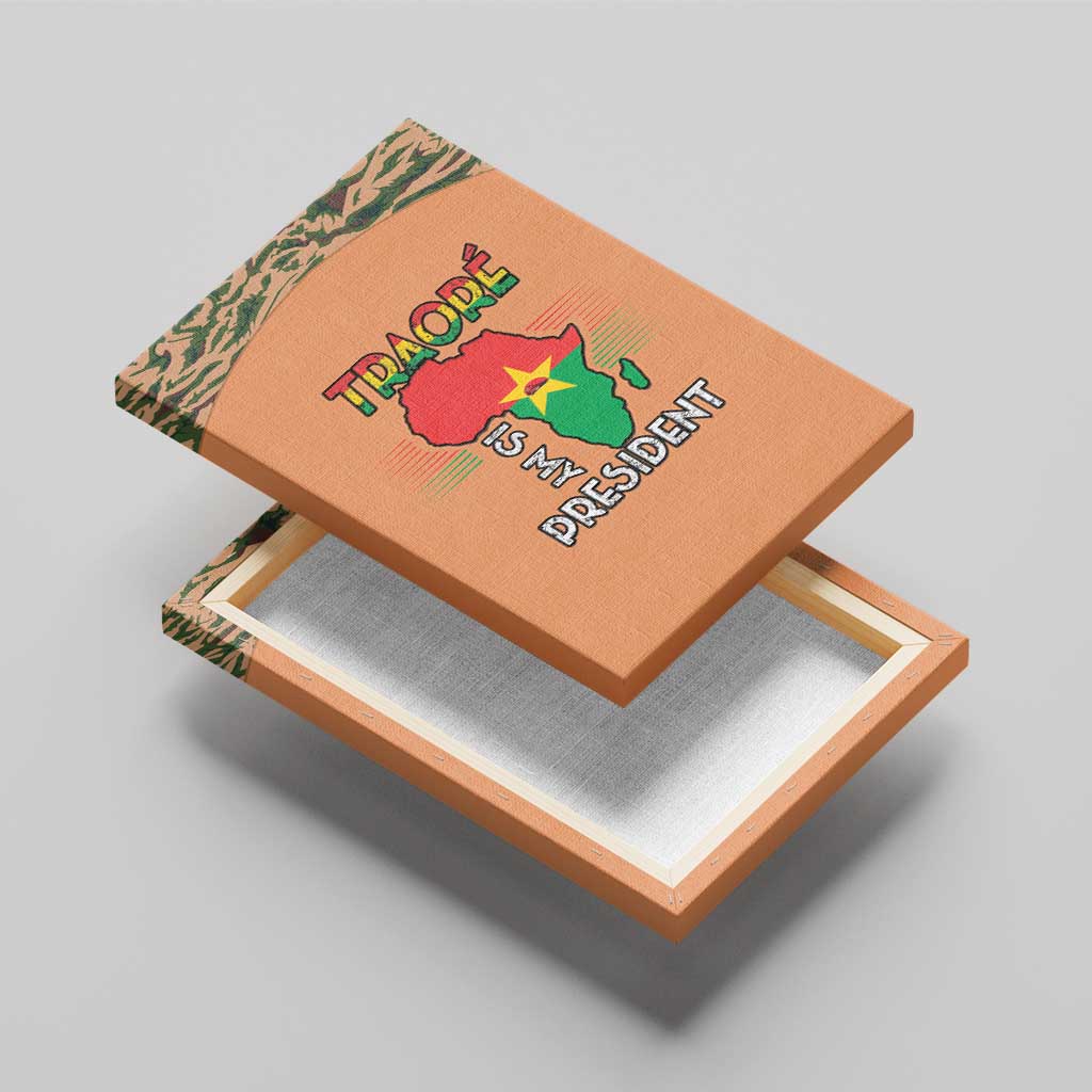 Africa in Solidarity with Traore Canvas Wall Art Africa For Africans