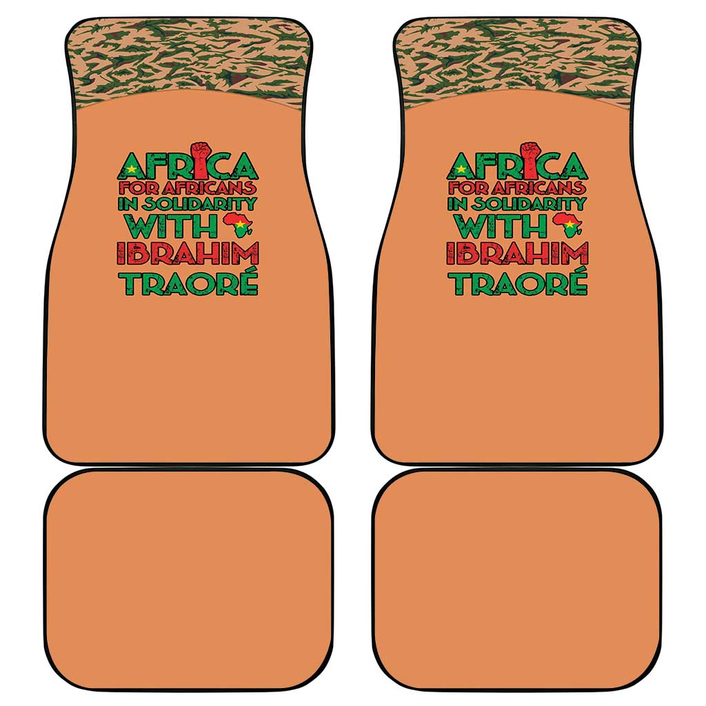 Africa in Solidarity with Traore Car Mats Africa For Africans