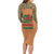 Africa in Solidarity with Traore Family Matching Long Sleeve Bodycon Dress and Hawaiian Shirt Africa For Africans