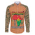 Africa in Solidarity with Traore Family Matching Off The Shoulder Long Sleeve Dress and Hawaiian Shirt Africa For Africans