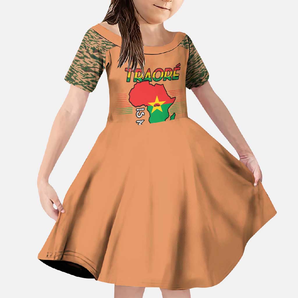Africa in Solidarity with Traore Family Matching Off Shoulder Maxi Dress and Hawaiian Shirt Africa For Africans
