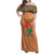 Africa in Solidarity with Traore Family Matching Off Shoulder Maxi Dress and Hawaiian Shirt Africa For Africans