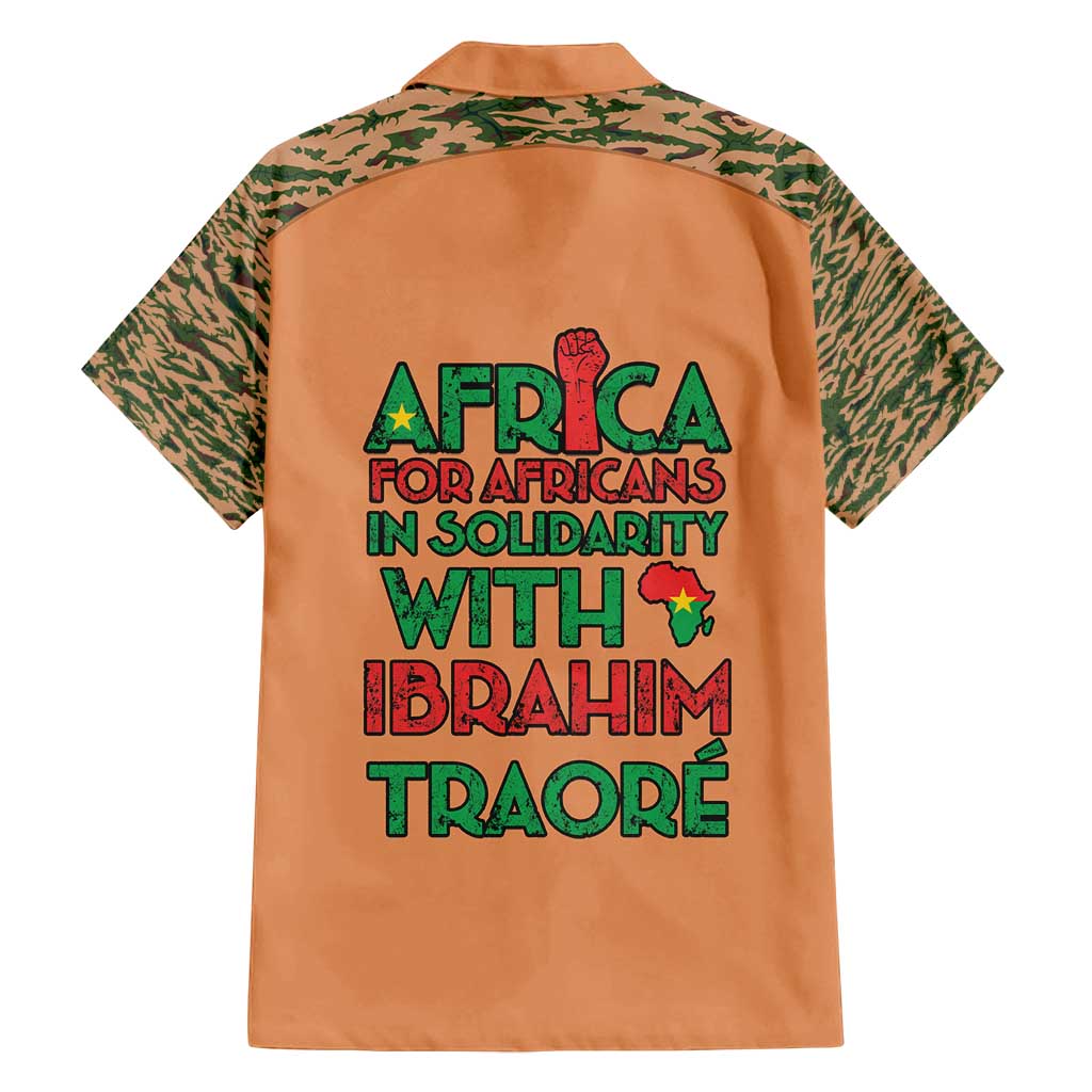 Africa in Solidarity with Traore Family Matching Off Shoulder Short Dress and Hawaiian Shirt Africa For Africans