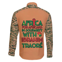 Africa in Solidarity with Traore Family Matching Off Shoulder Short Dress and Hawaiian Shirt Africa For Africans