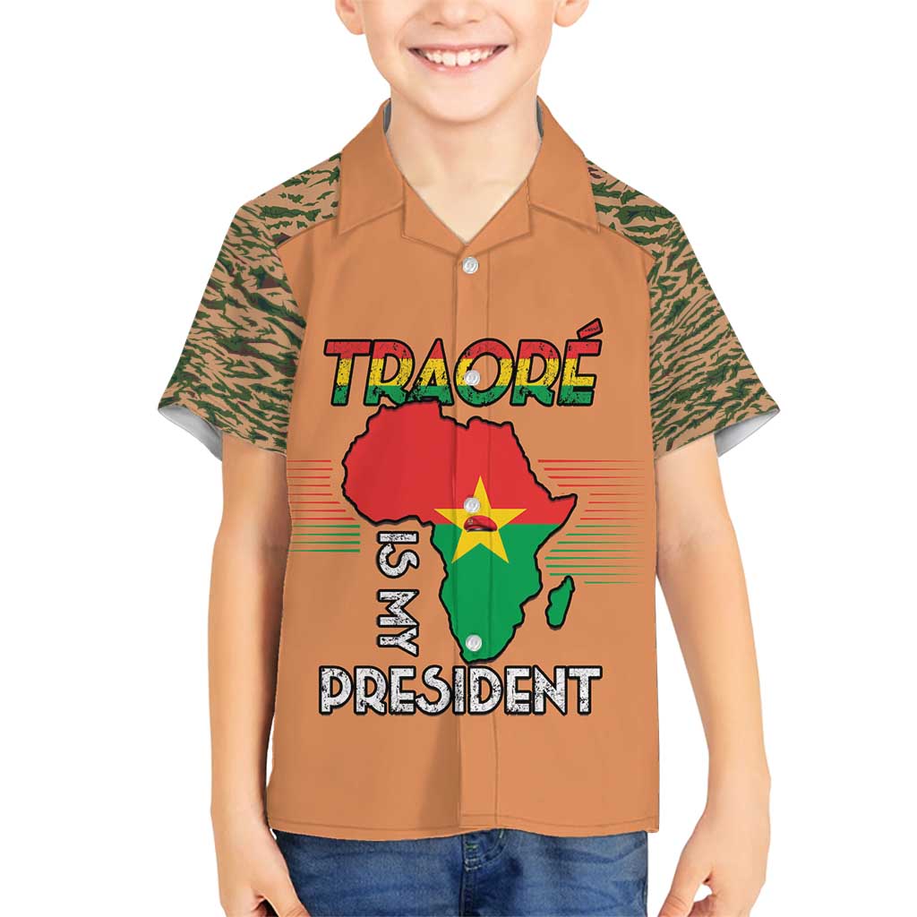 Africa in Solidarity with Traore Family Matching Off Shoulder Short Dress and Hawaiian Shirt Africa For Africans