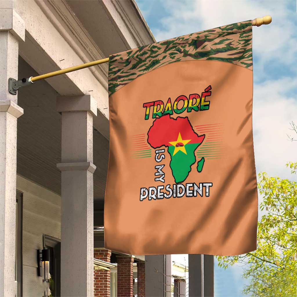 Africa in Solidarity with Traore Garden Flag Africa For Africans