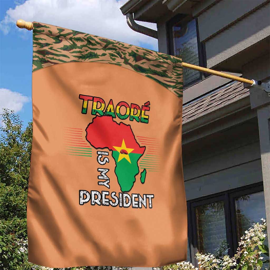 Africa in Solidarity with Traore Garden Flag Africa For Africans