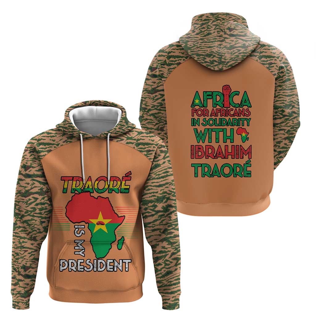 Africa in Solidarity with Traore Hoodie Africa For Africans