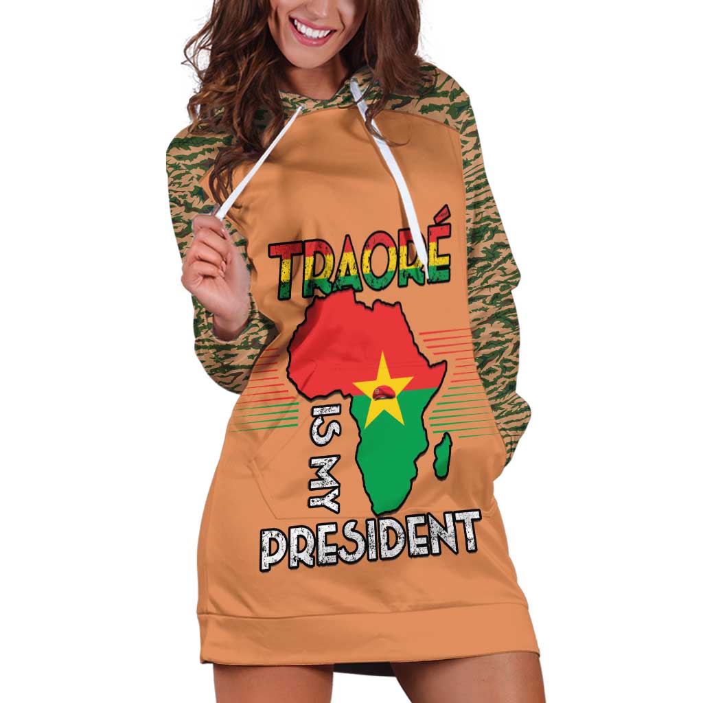 Africa in Solidarity with Traore Hoodie Dress Africa For Africans