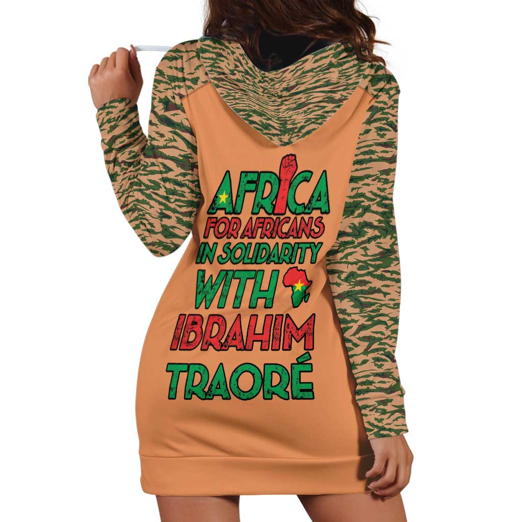 Africa in Solidarity with Traore Hoodie Dress Africa For Africans