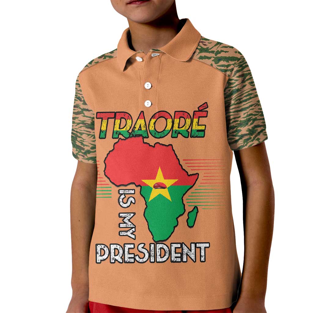 Africa in Solidarity with Traore Kid Polo Shirt Africa For Africans