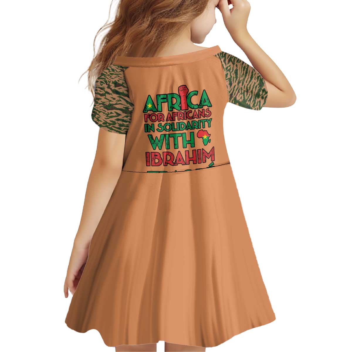 Africa in Solidarity with Traore Kid Short Sleeve Dress Africa For Africans