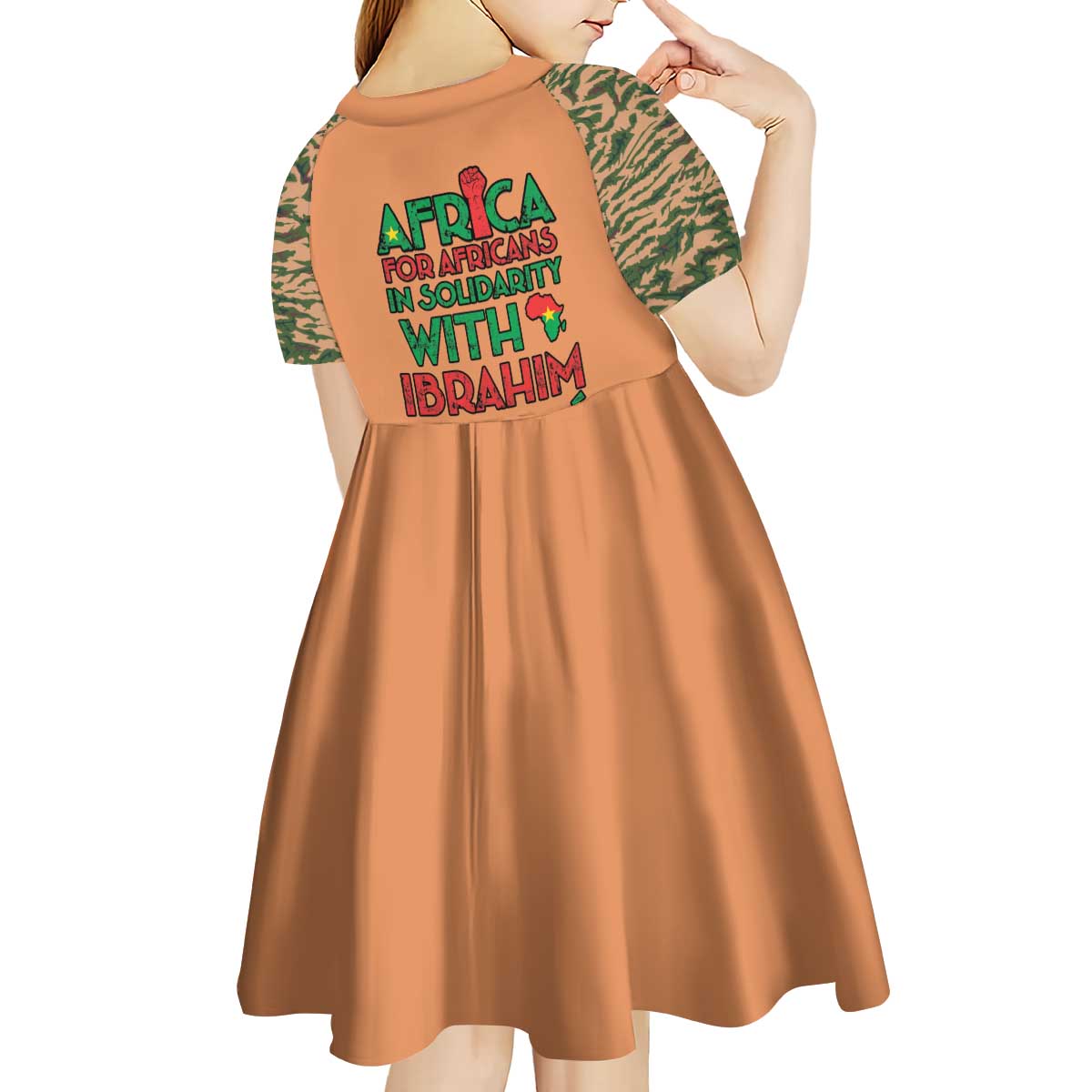 Africa in Solidarity with Traore Kid Short Sleeve Dress Africa For Africans
