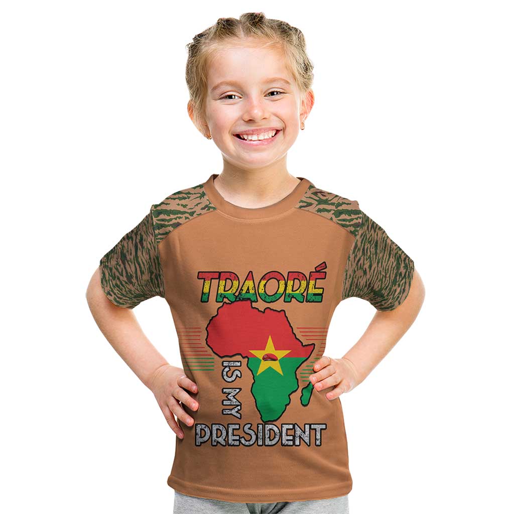 Africa in Solidarity with Traore Kid T Shirt Africa For Africans