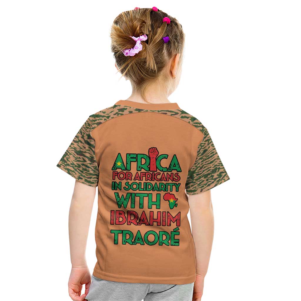 Africa in Solidarity with Traore Kid T Shirt Africa For Africans