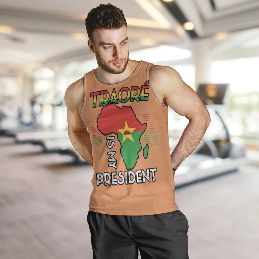 Africa in Solidarity with Traore Men Tank Top Africa For Africans