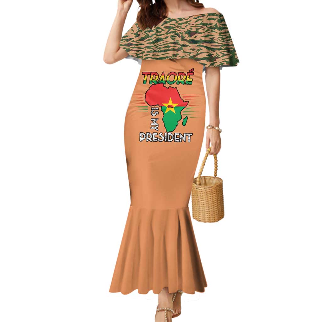 Africa in Solidarity with Traore Mermaid Dress Africa For Africans