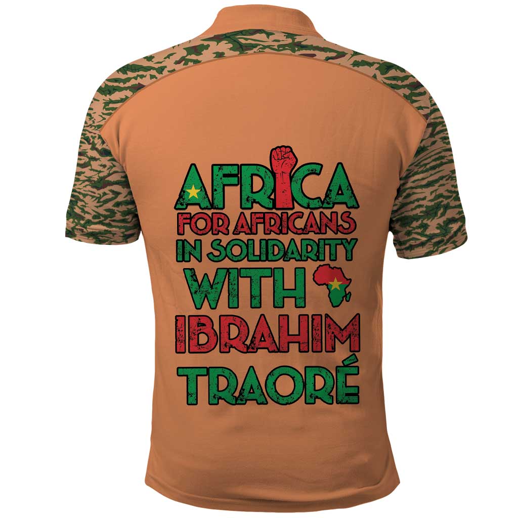 Africa in Solidarity with Traore Polo Shirt Africa For Africans