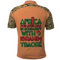 Africa in Solidarity with Traore Polo Shirt Africa For Africans