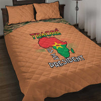 Africa in Solidarity with Traore Quilt Bed Set Africa For Africans