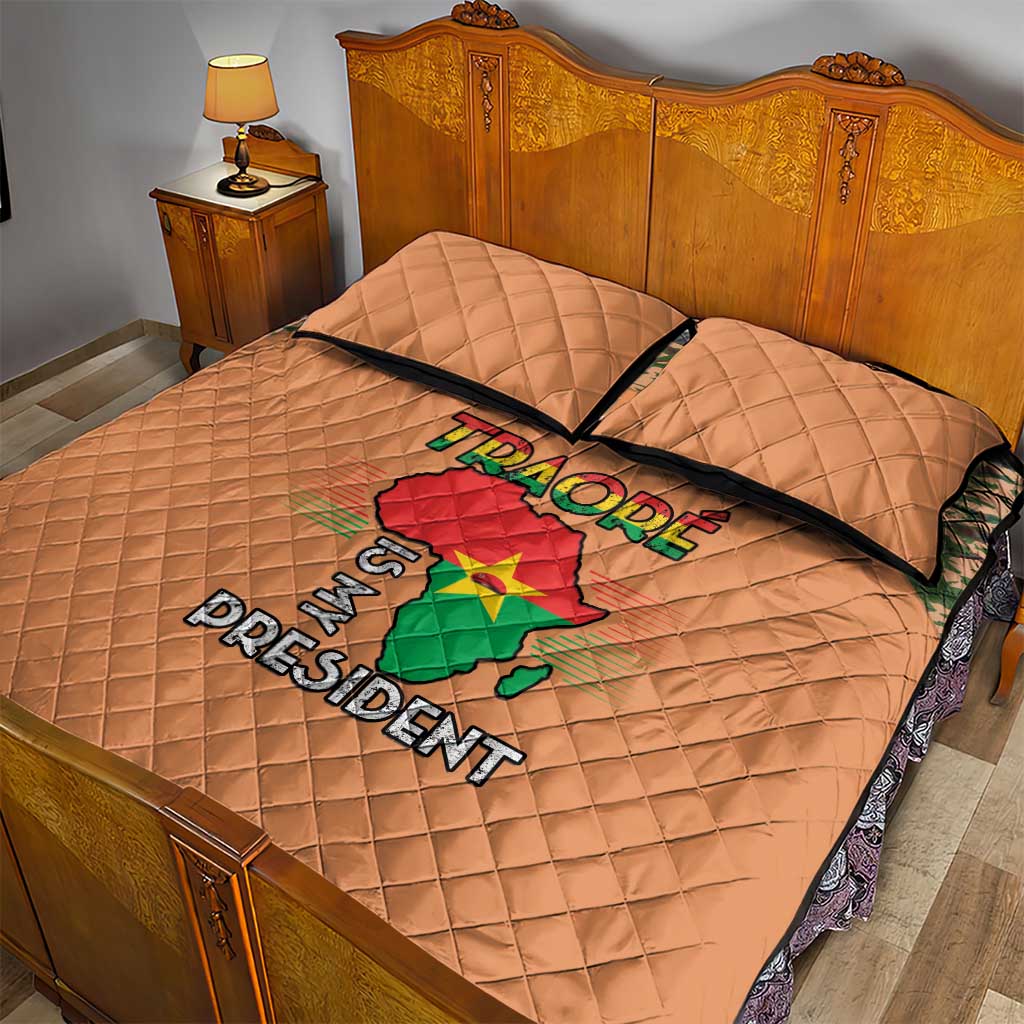 Africa in Solidarity with Traore Quilt Bed Set Africa For Africans