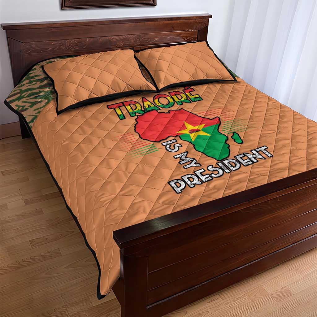 Africa in Solidarity with Traore Quilt Bed Set Africa For Africans