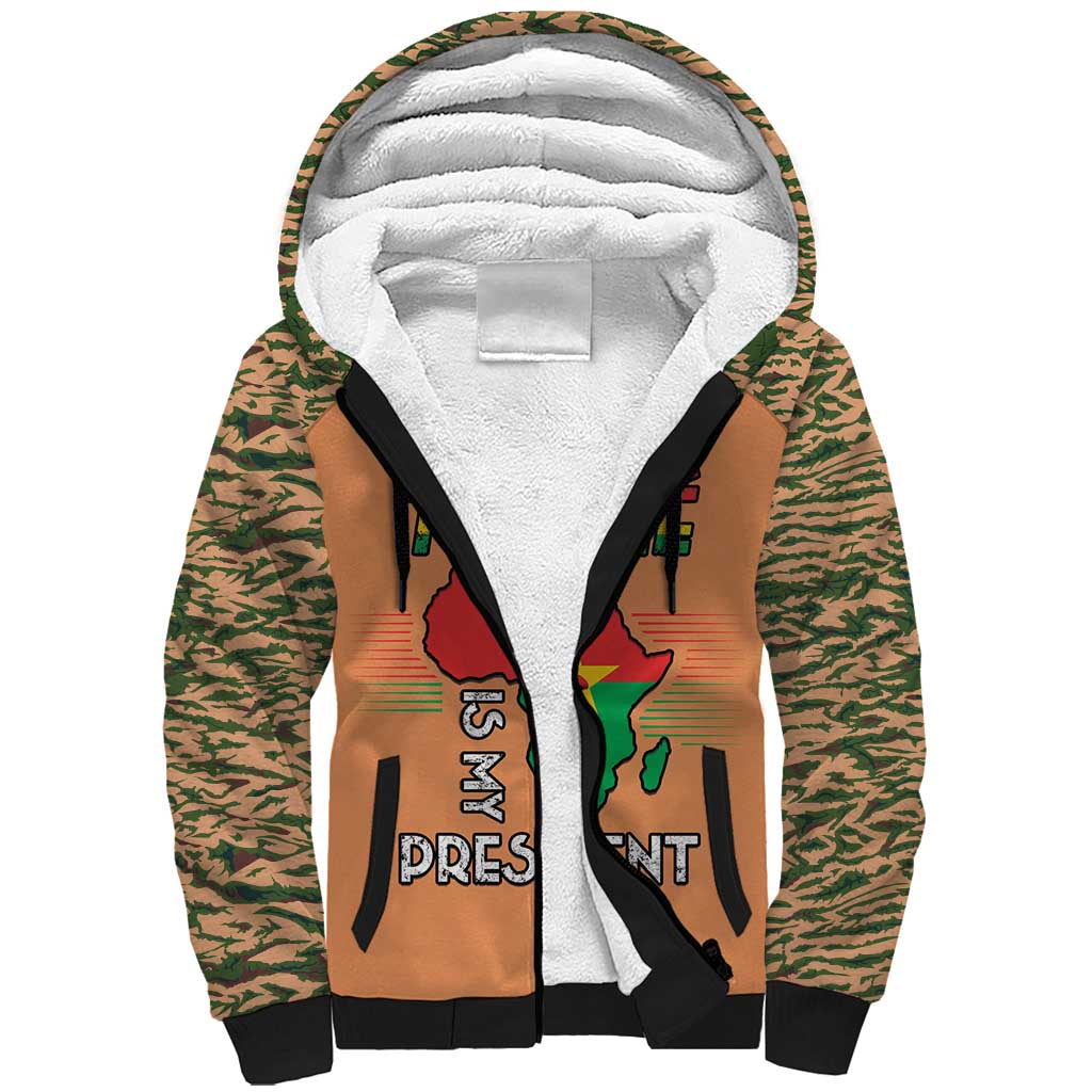 Africa in Solidarity with Traore Sherpa Hoodie Africa For Africans