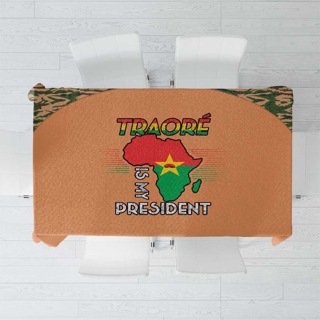Africa in Solidarity with Traore Tablecloth Africa For Africans