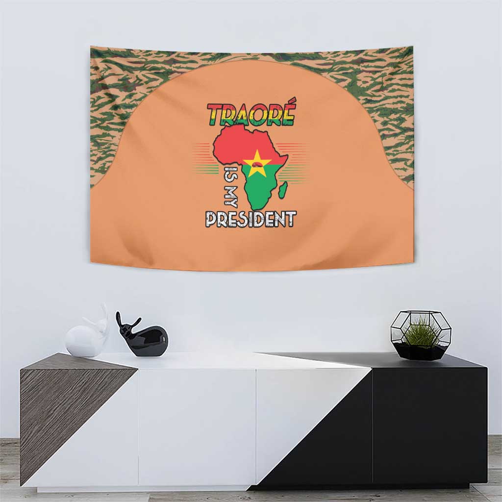 Africa in Solidarity with Traore Tapestry Africa For Africans